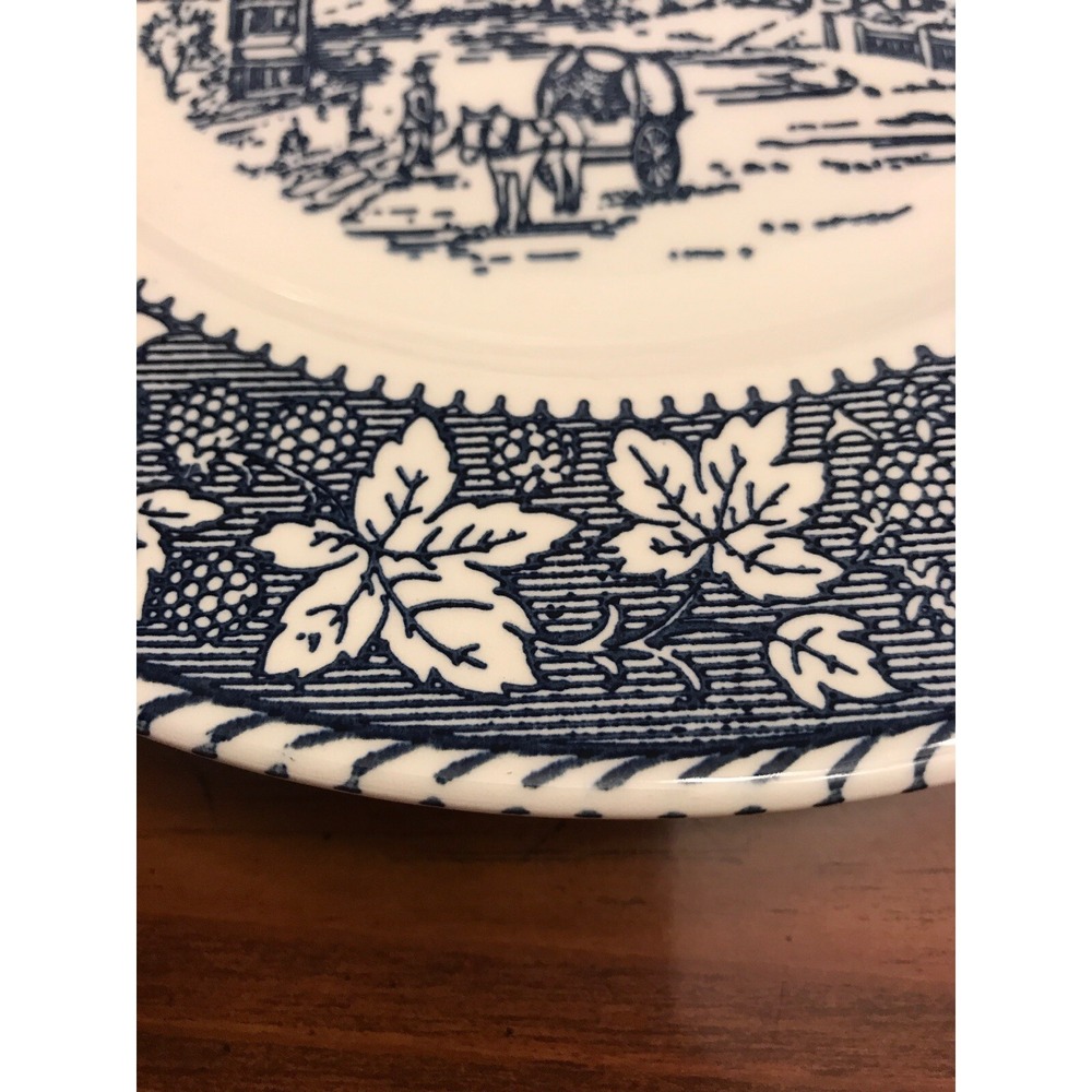 Homer laughlin‎ blue shakespeare country stratwood leaf dinner plate - Picture 2 of 5